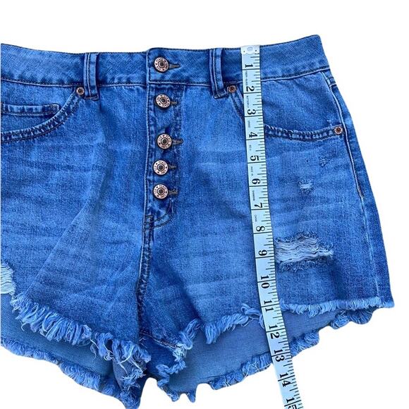 Rewash super high rise wedge vintage reunion Jean shorts size 29 - Picture 5 of 5